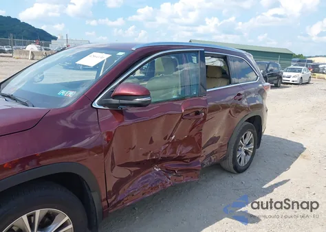 2015 Toyota Highlander Xle V6 from USA, damaged, VIN 5TDJKRFH7FS181488